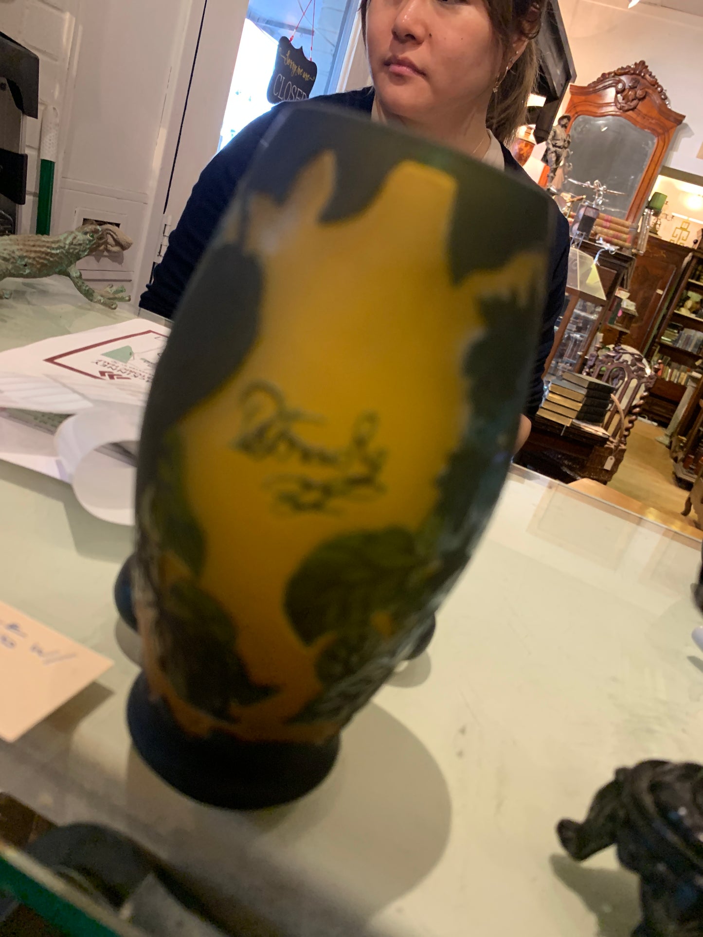 31. Galle style cameo vase