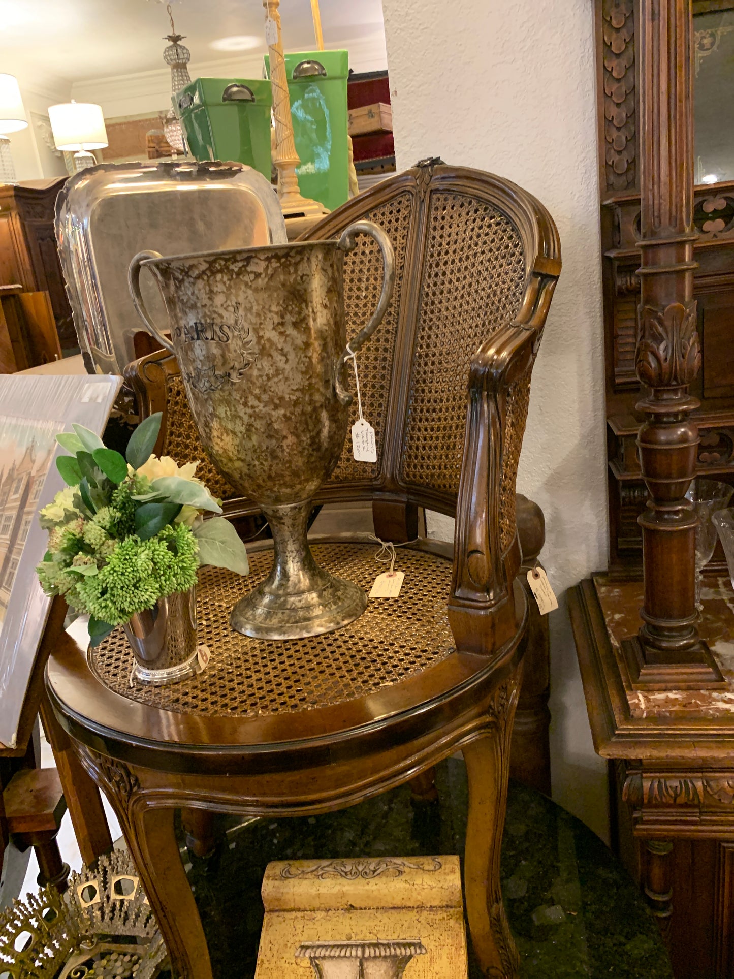 529. Double cane arm chairs