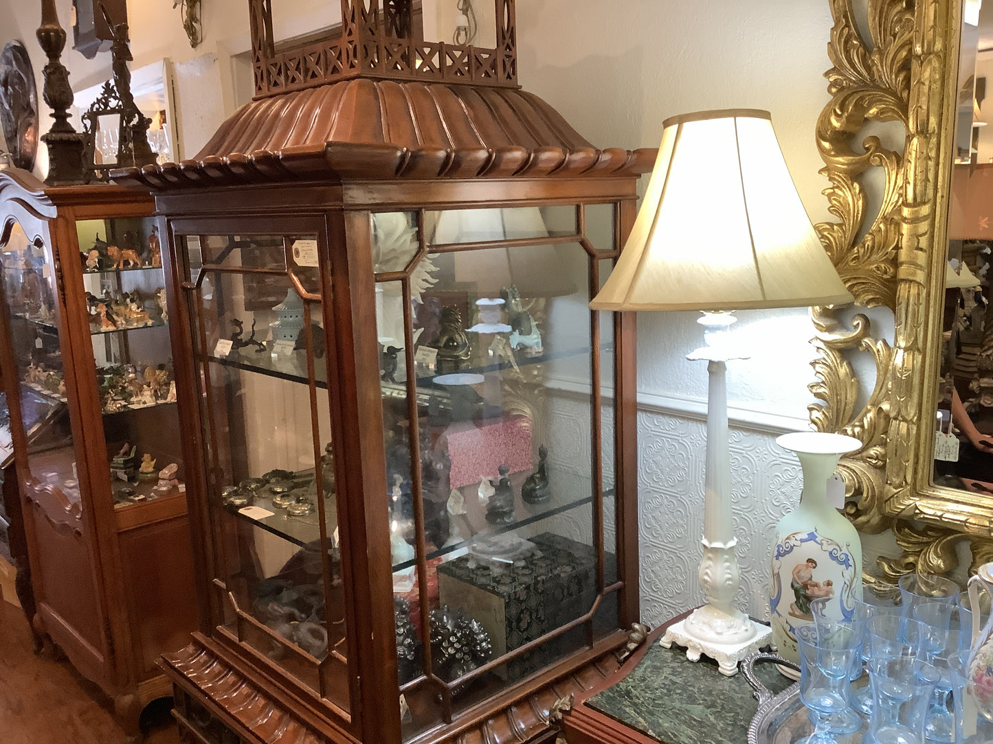 452. Maitland smith pagoda cabinet