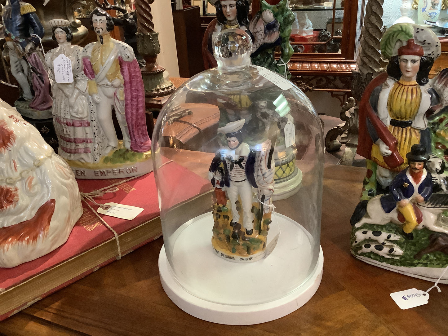179. Cloche w/marble