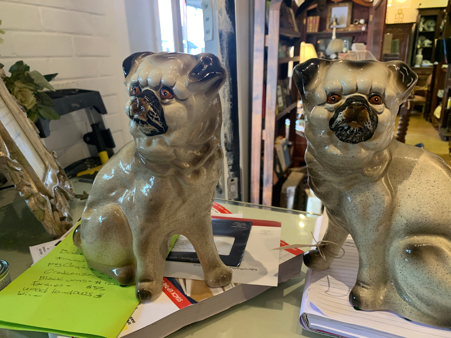 1038. Pug dog pair