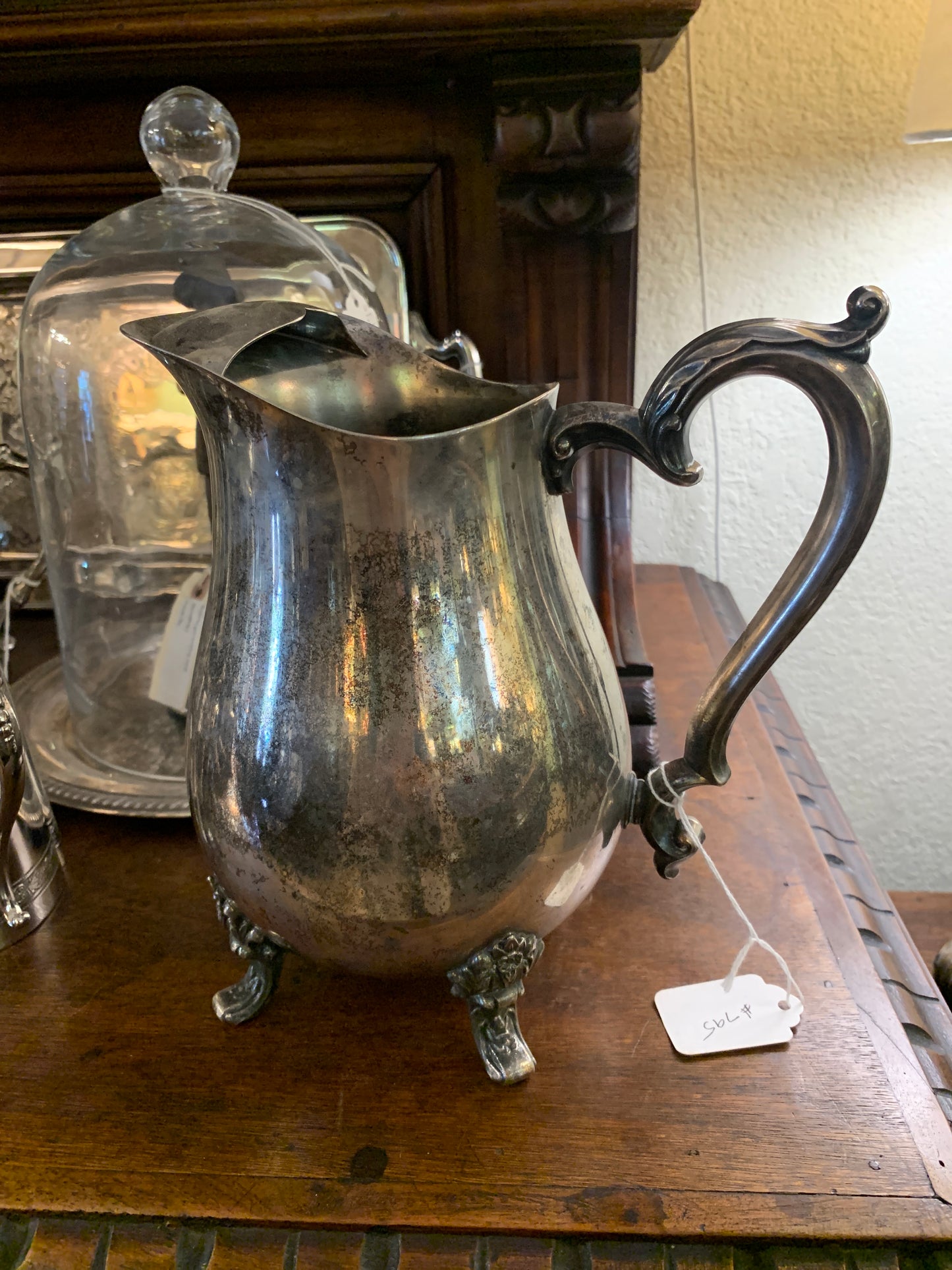795. Silverplate pitcher