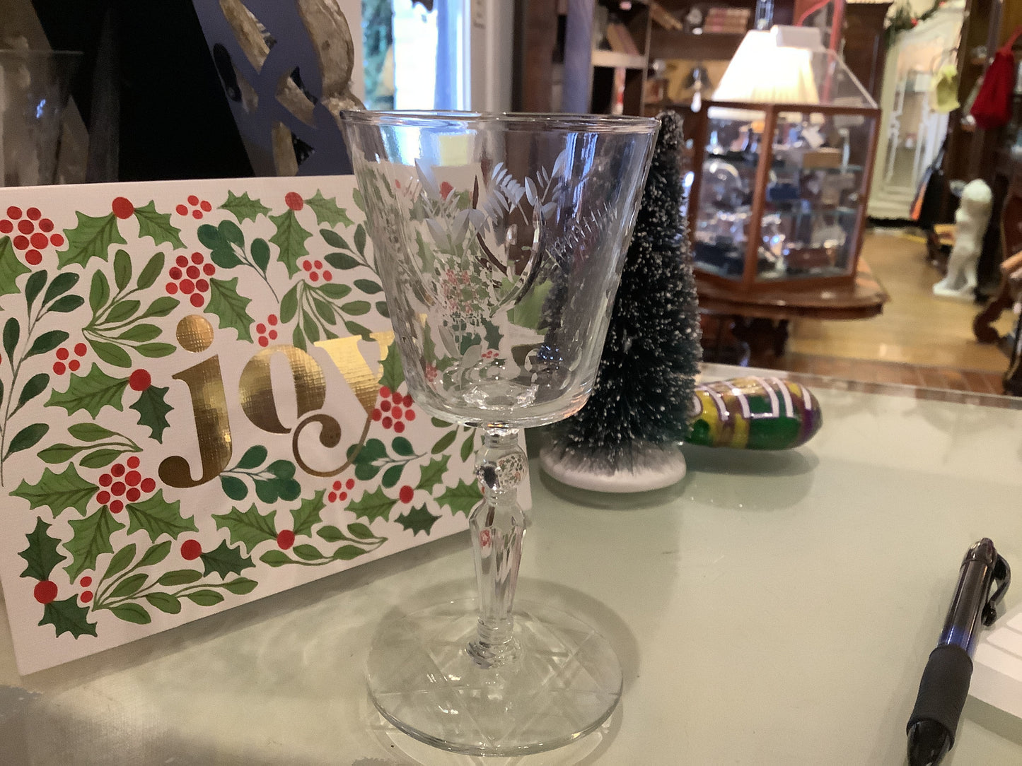 1940’s etched wine/4