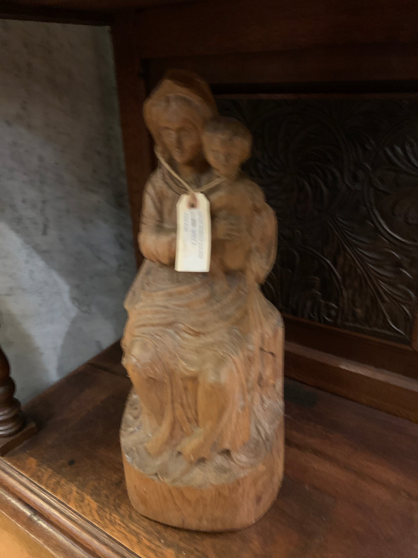 522. Carved Madonna and child