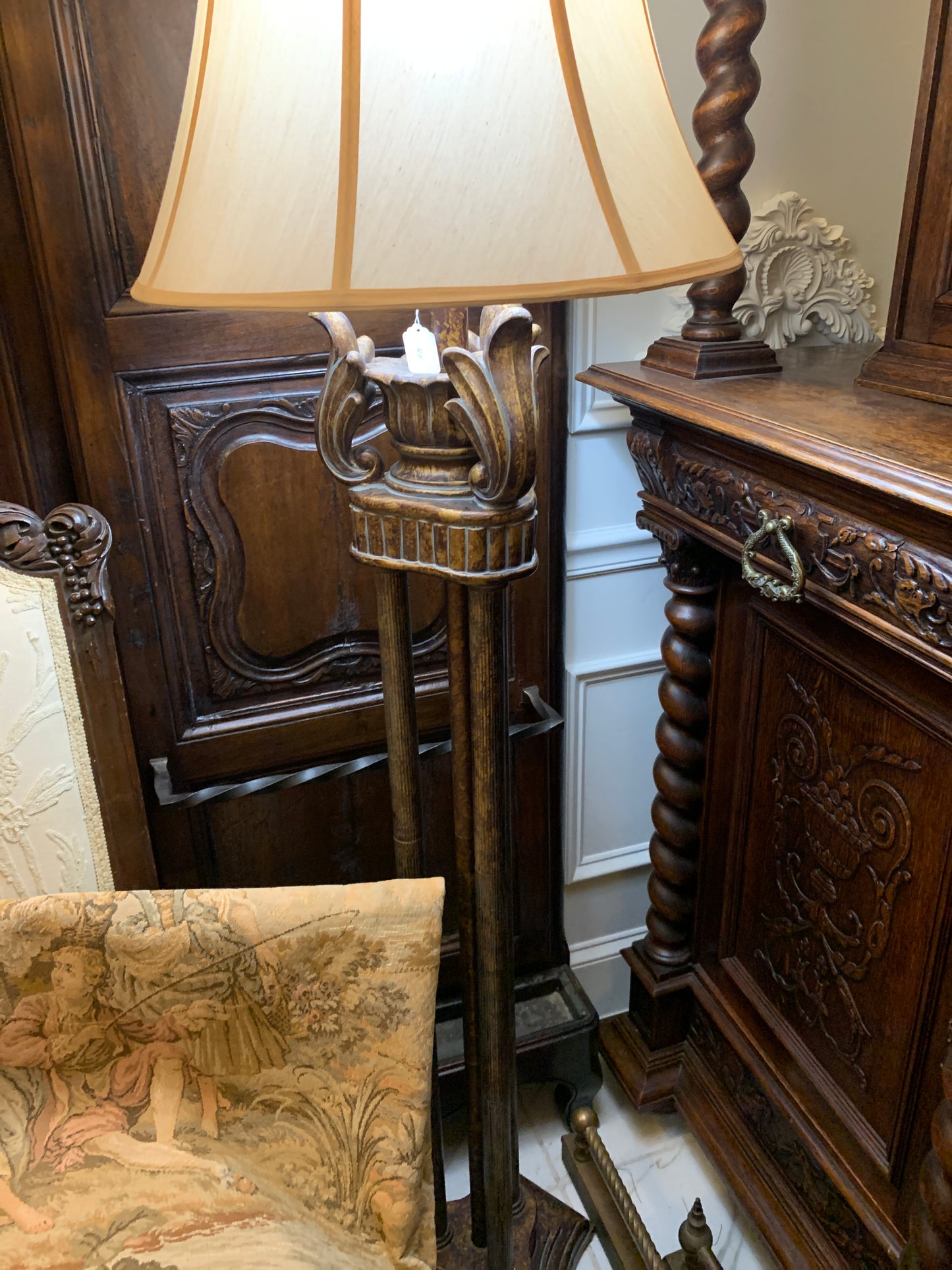 118. Ornate floor lamp