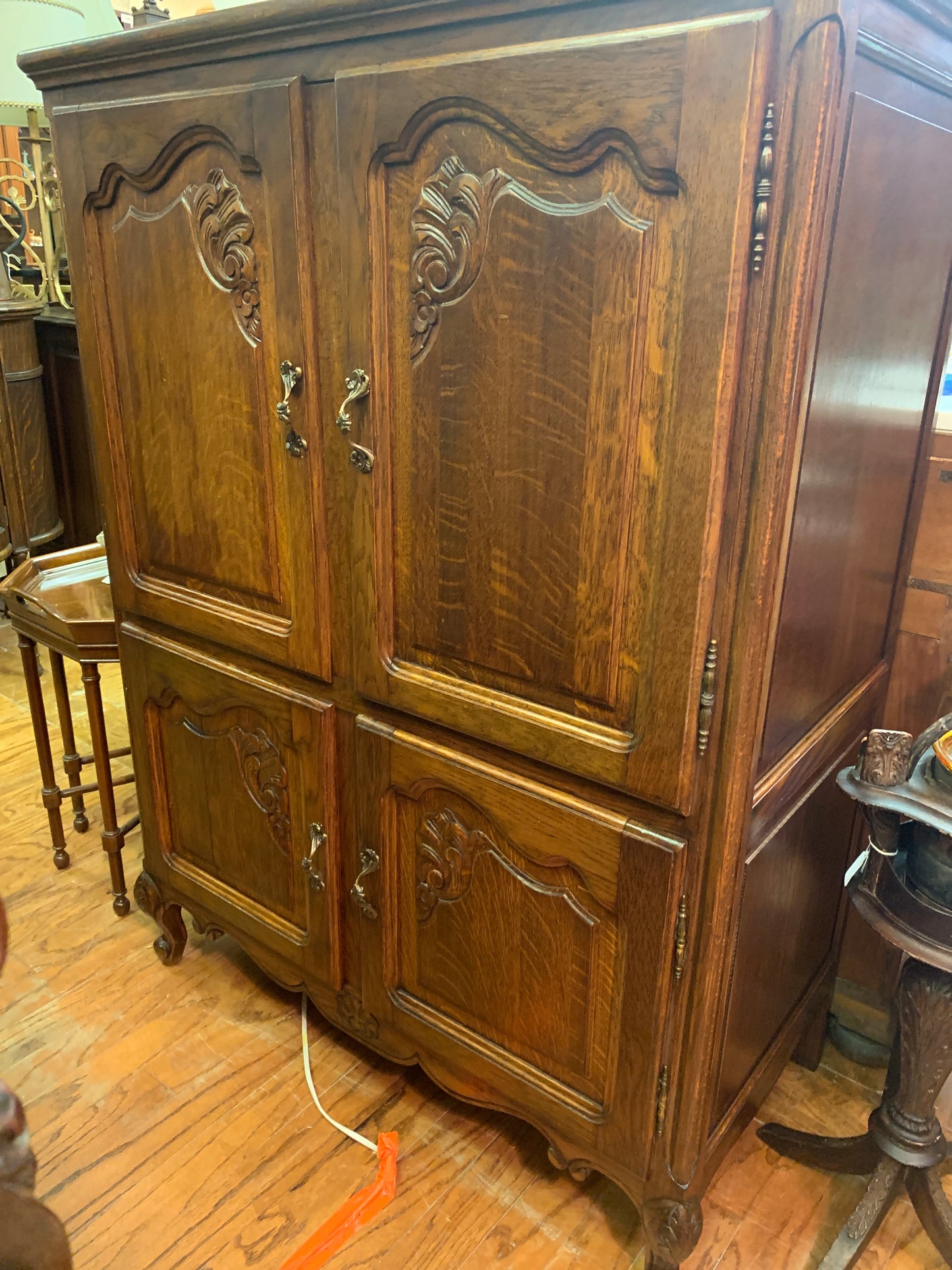 478. Country French linen cabinet