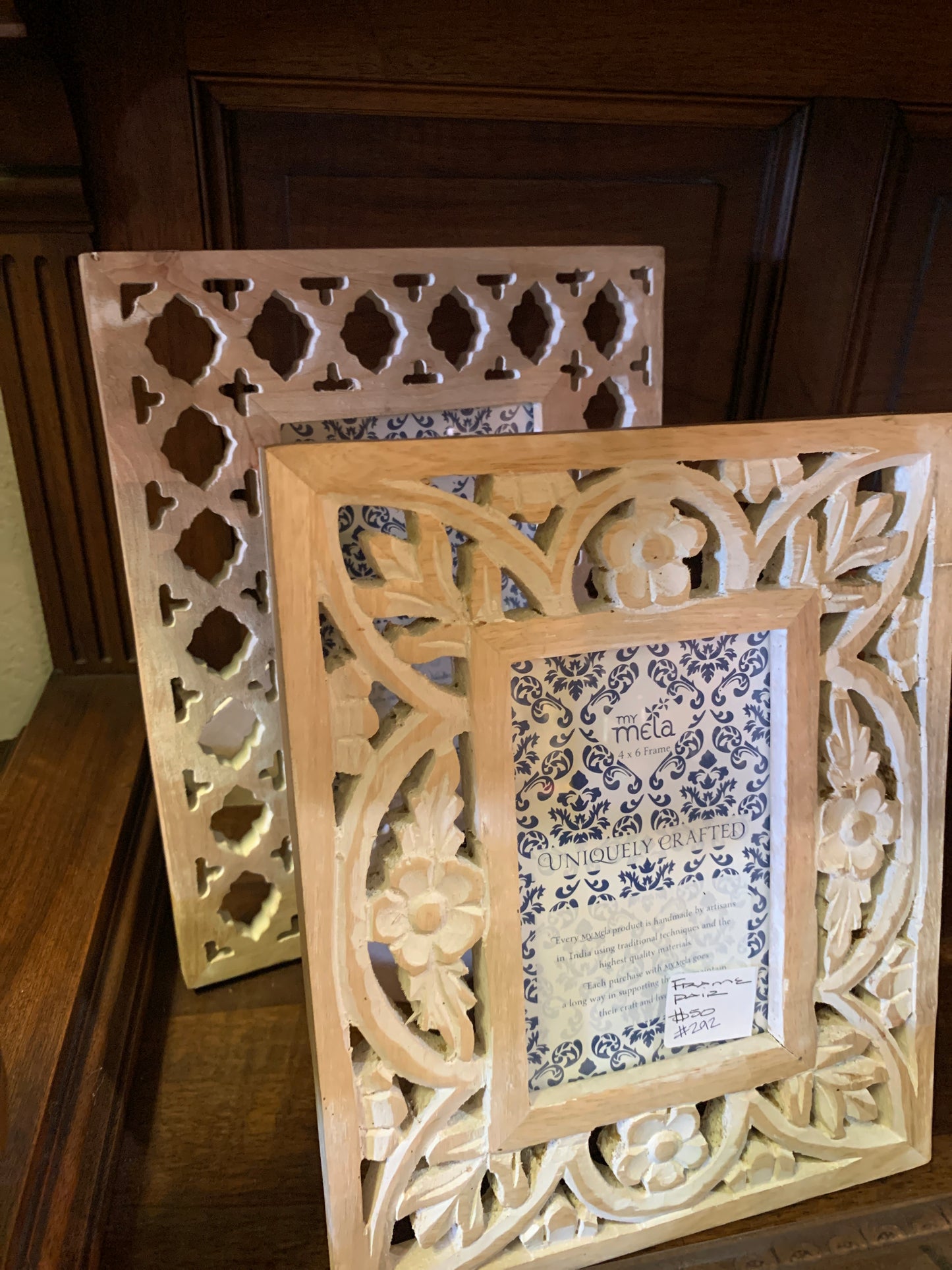 292. My Mela frame pair
