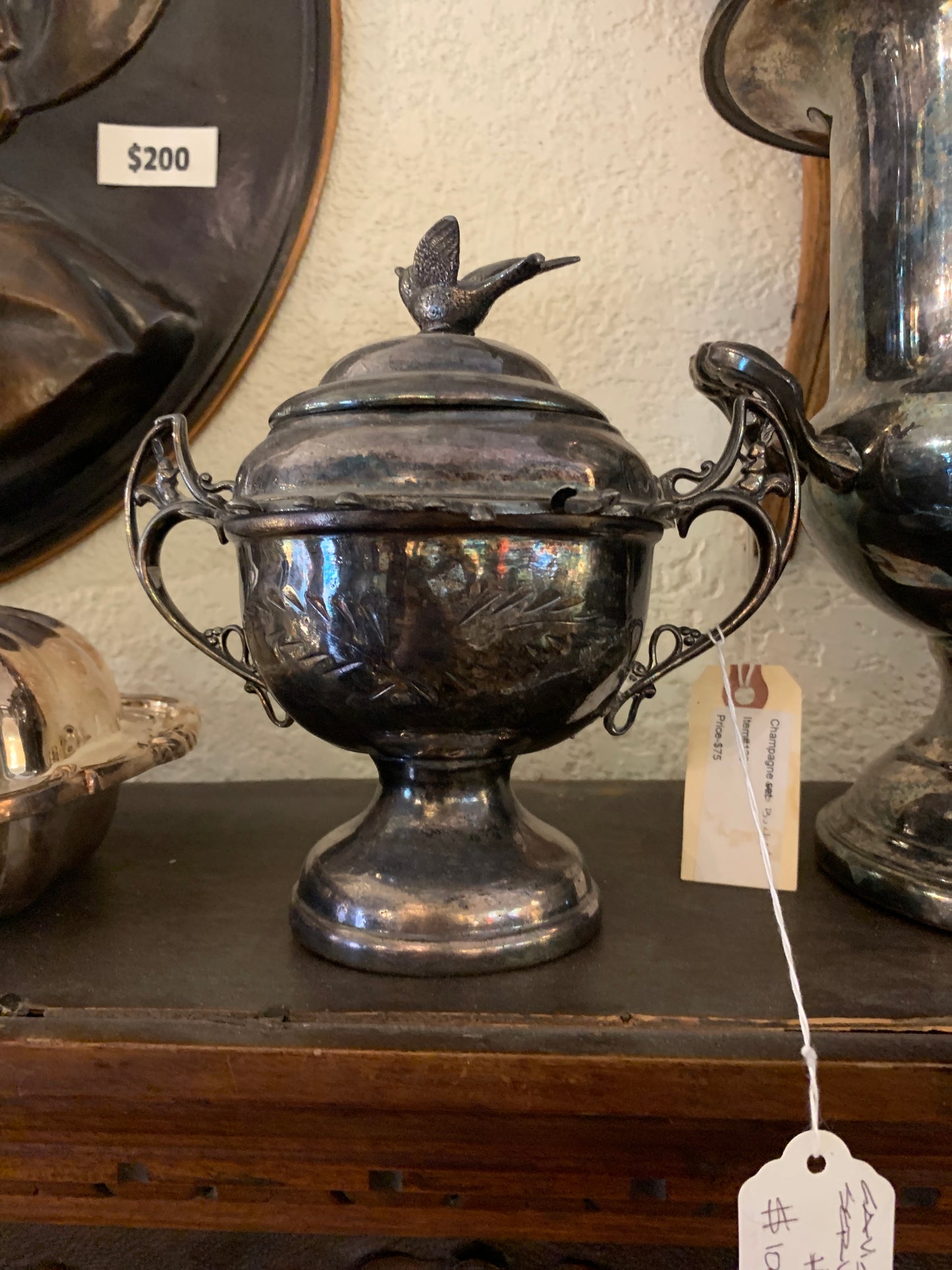 1056. Silver caviar server