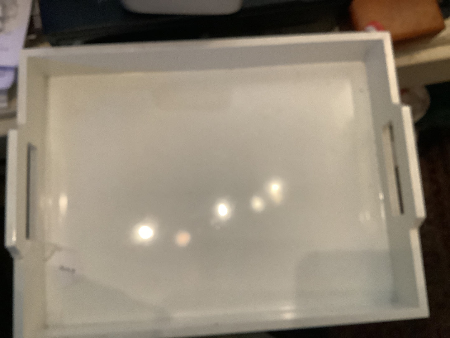 3031. White tray