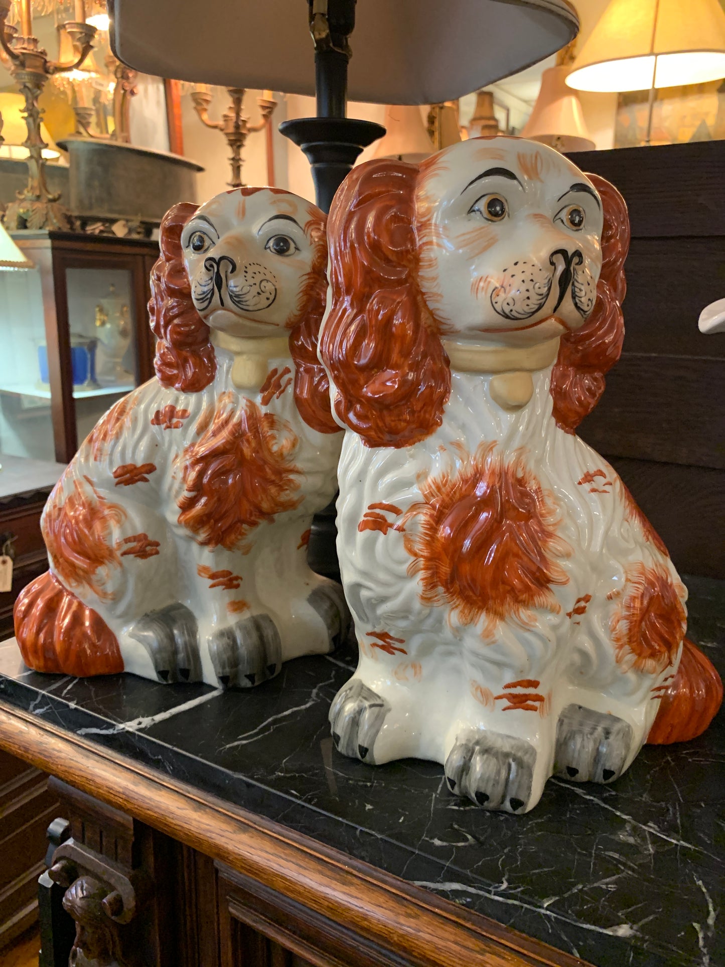 611. XL Staffordshire dogs