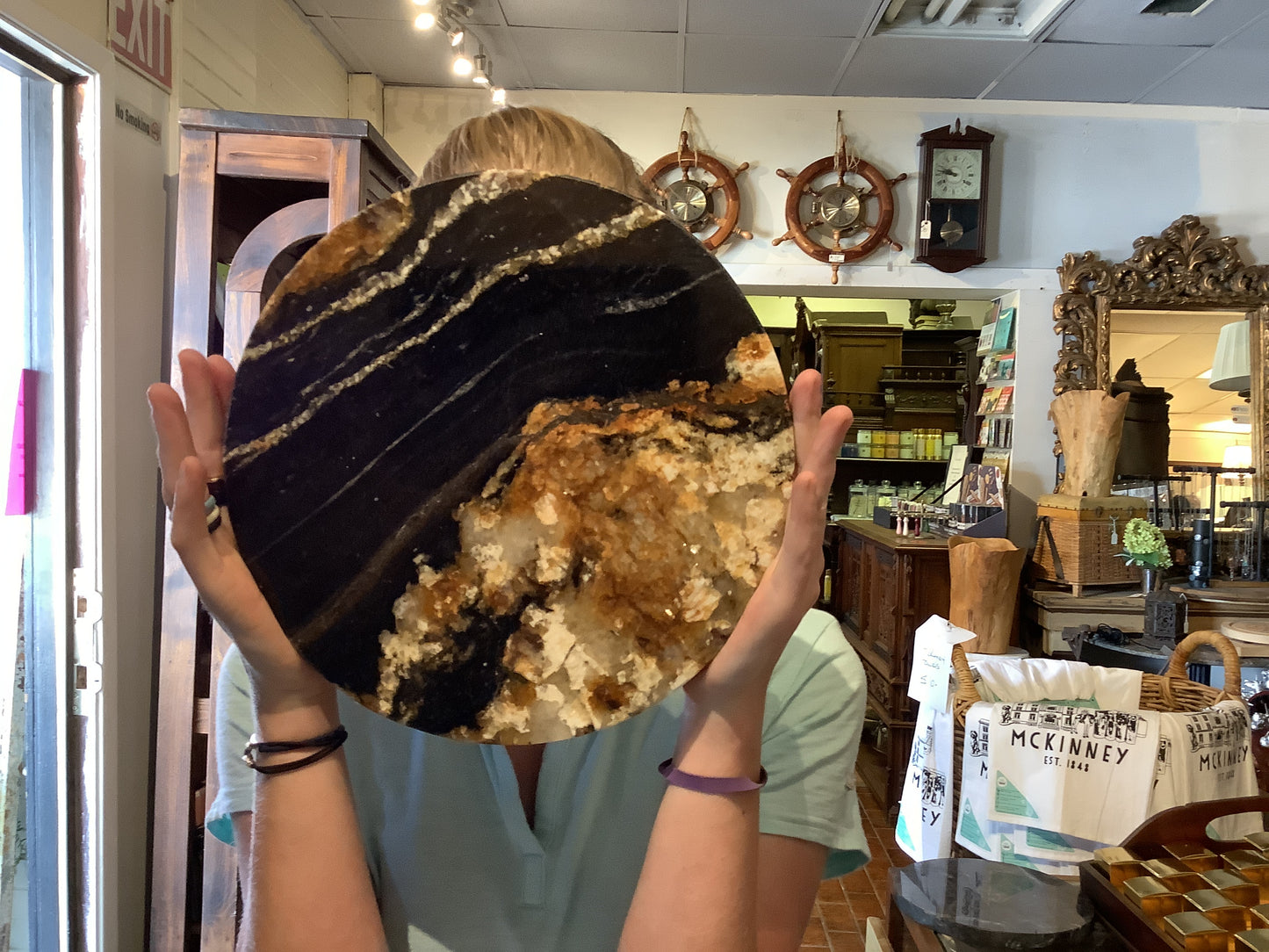 10” stone rd brown / gold
