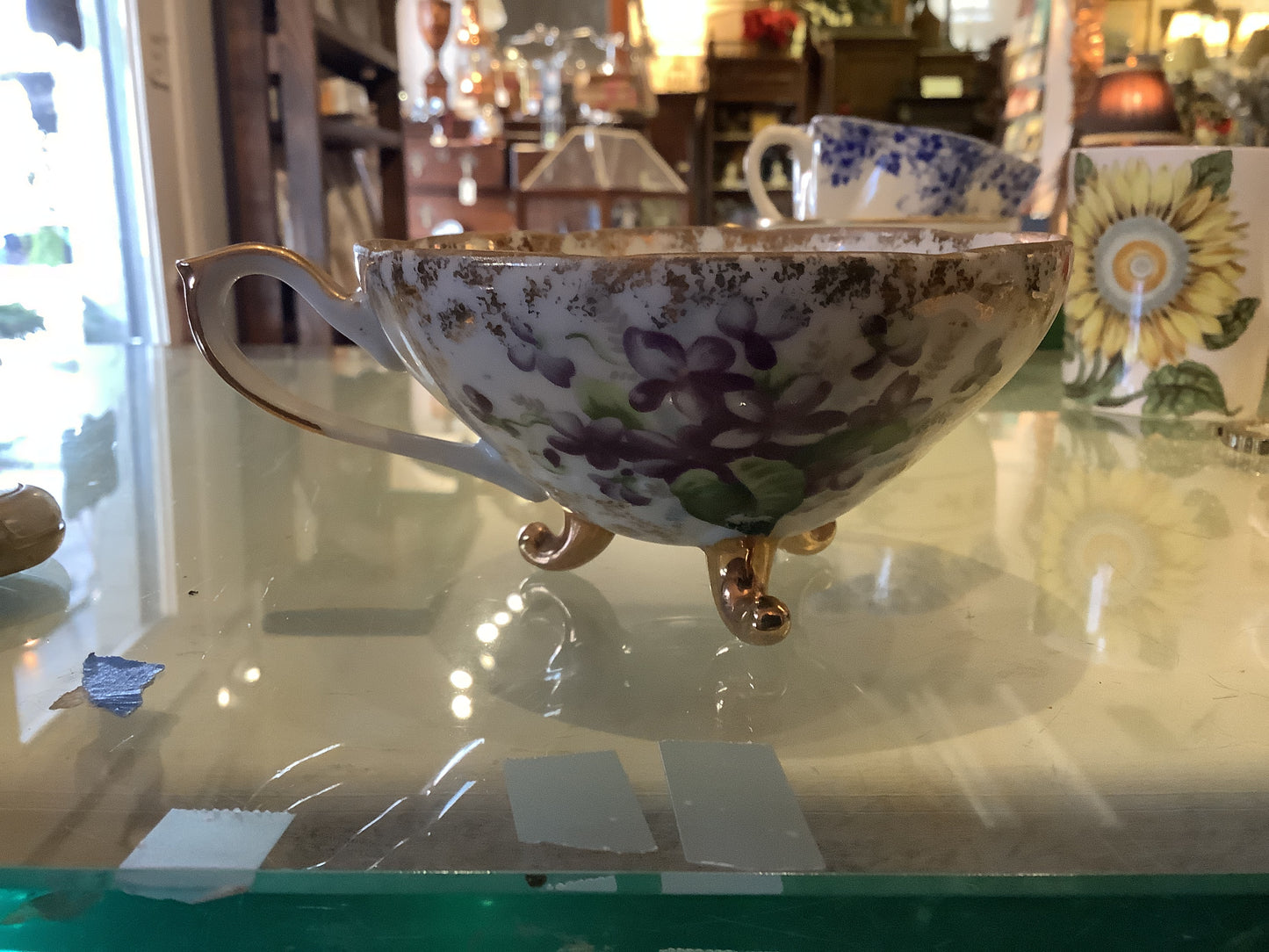 Napco violets teacup