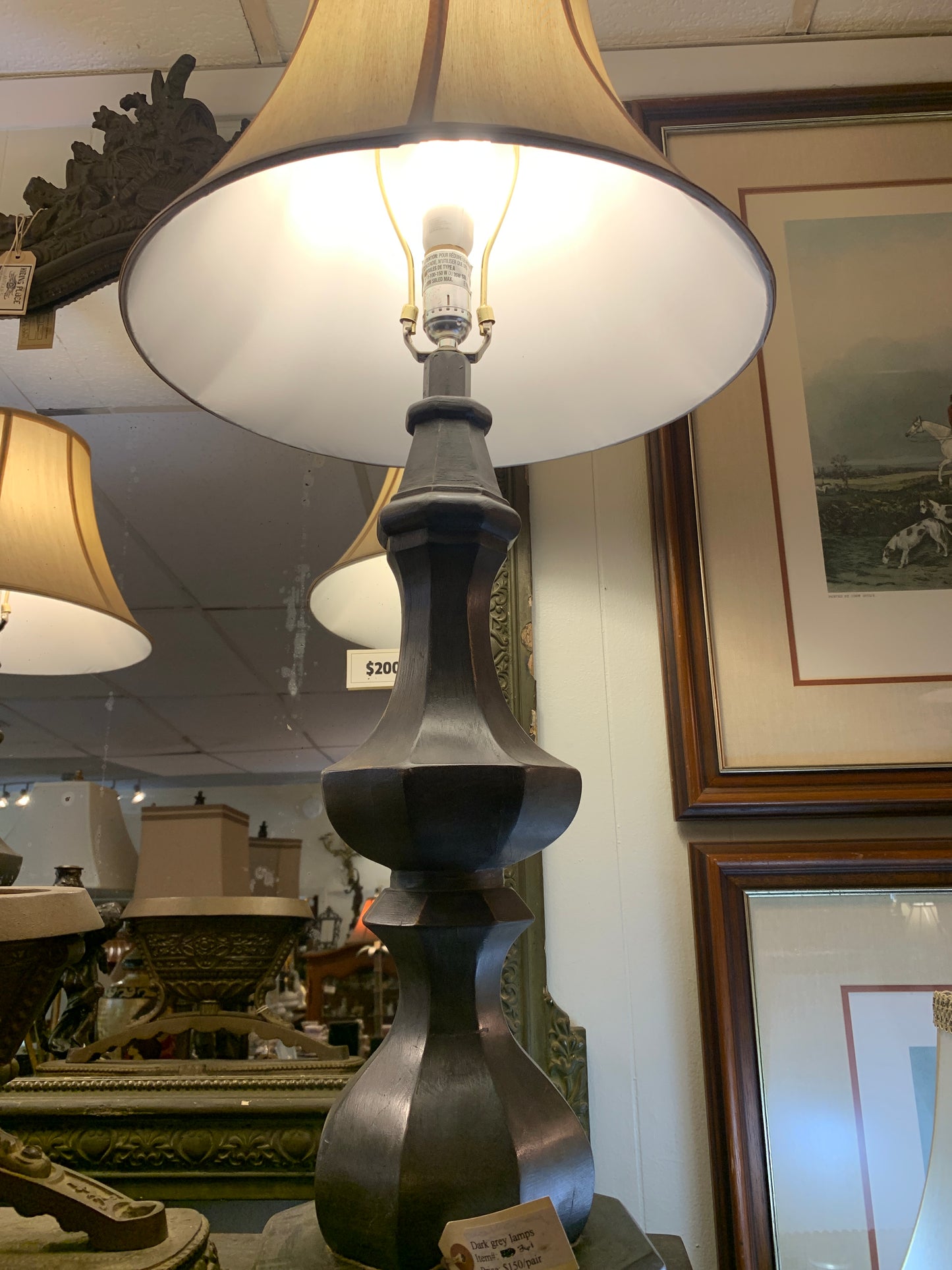361. Dark gray lamps