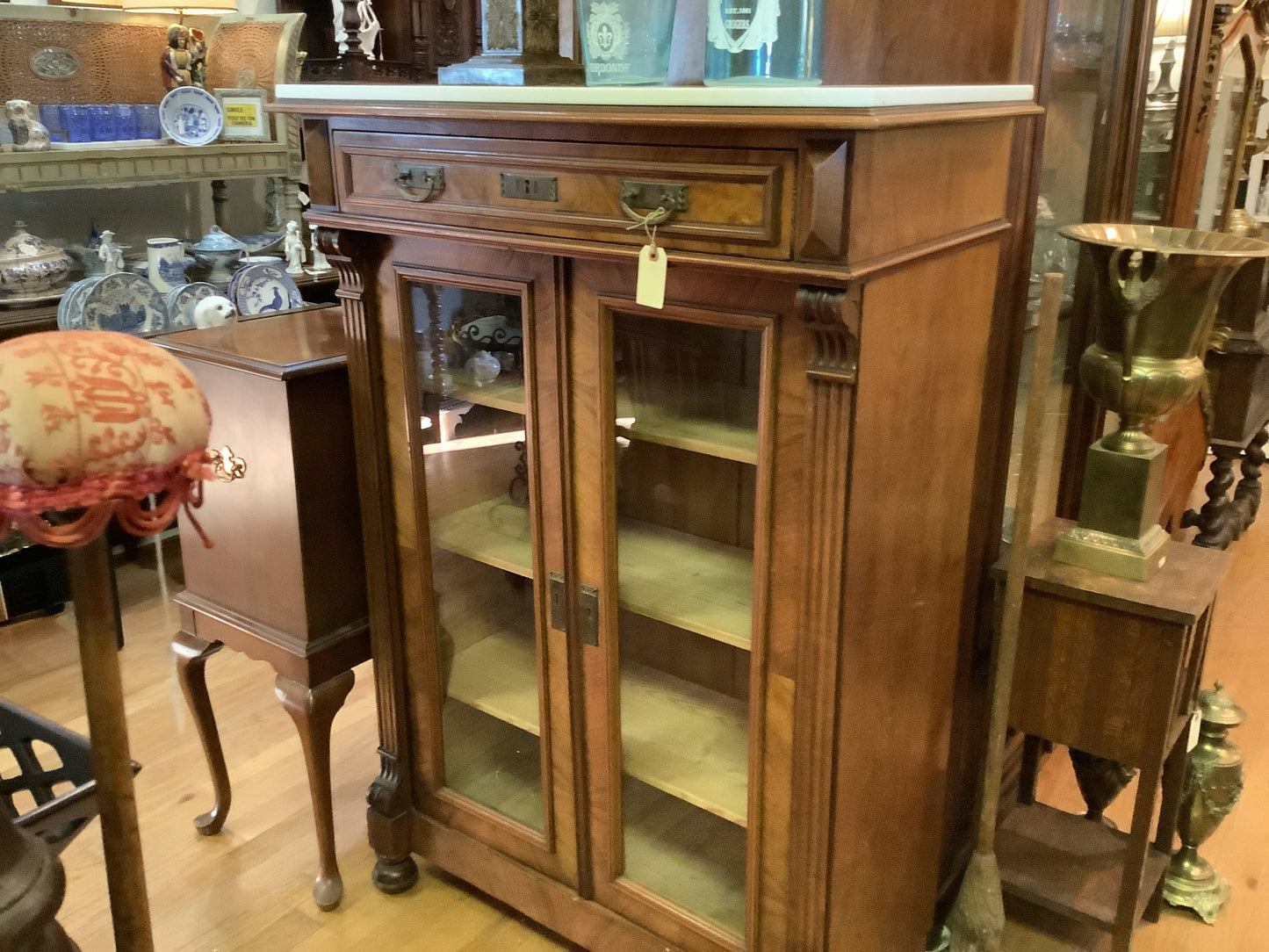 2056. Antique display/bookcase