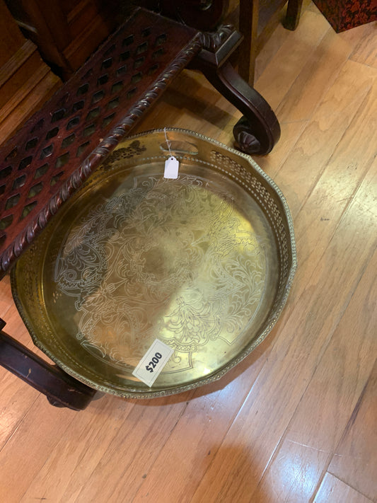 192. Brass tray