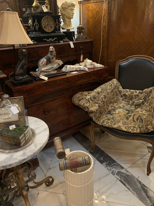 2053. Mahogany empire desk w/chair