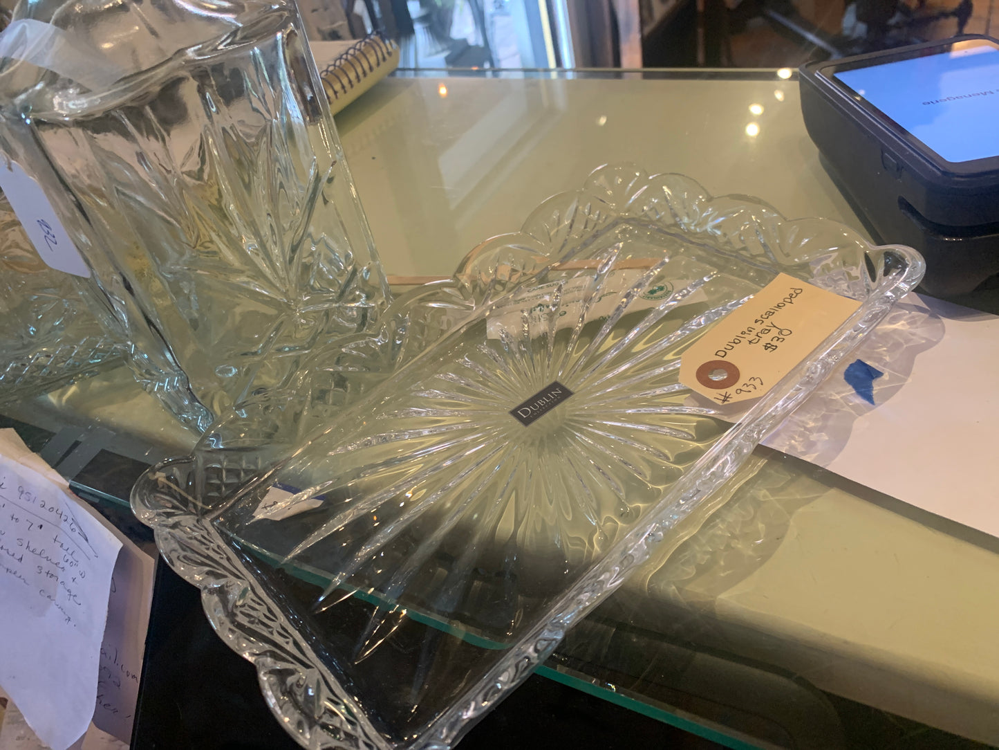 933. Dublin scalloped tray