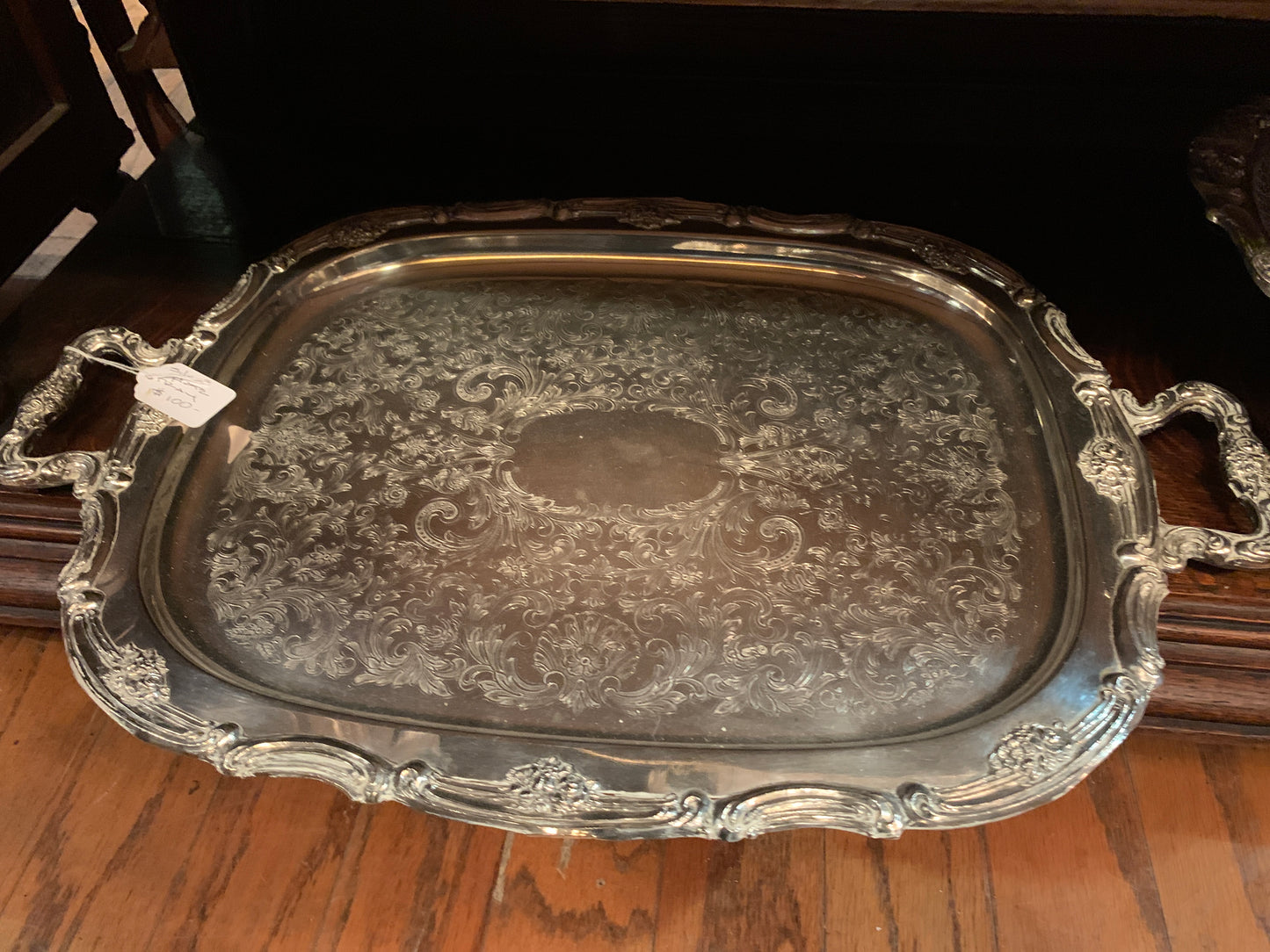 606. Silver plate tray