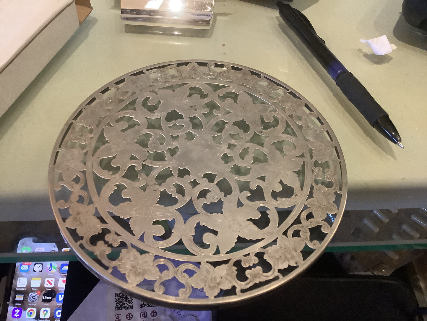 Webster sterling trivet