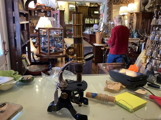 Antique microscope