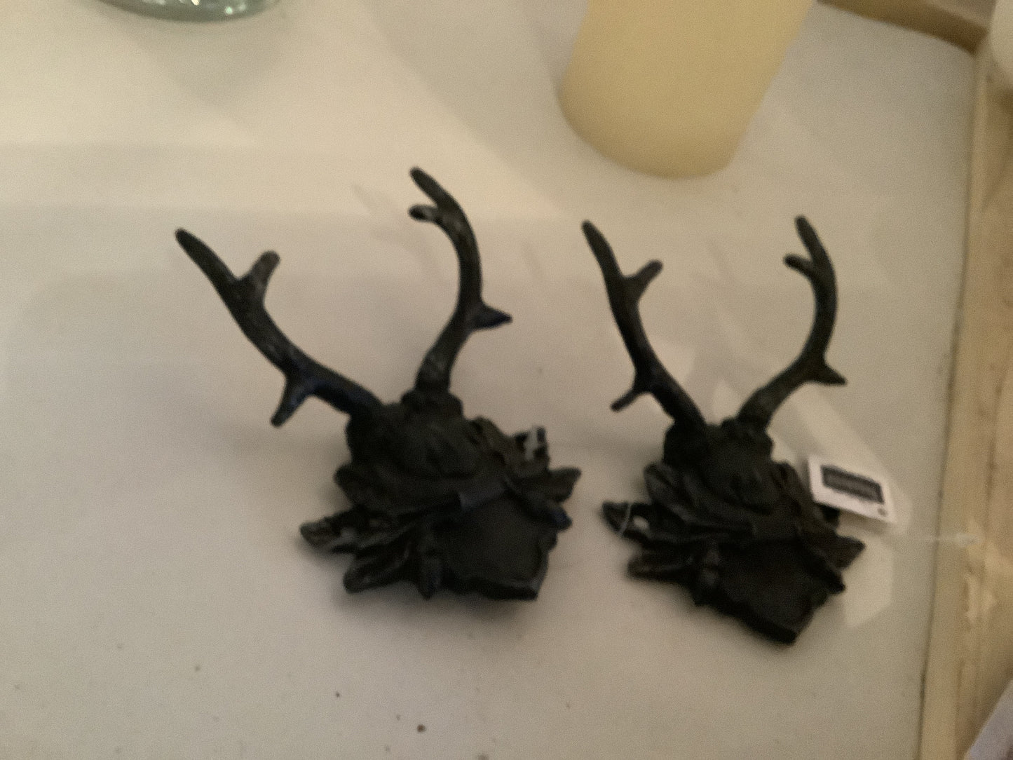 557. Small antler wall hooks/pair
