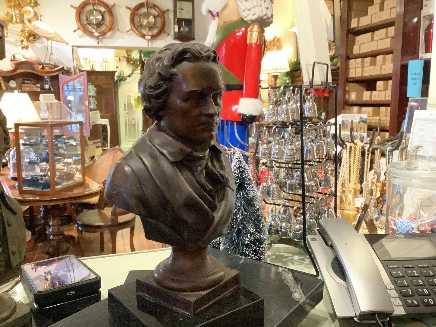 969. Bronze Beethoven on marble