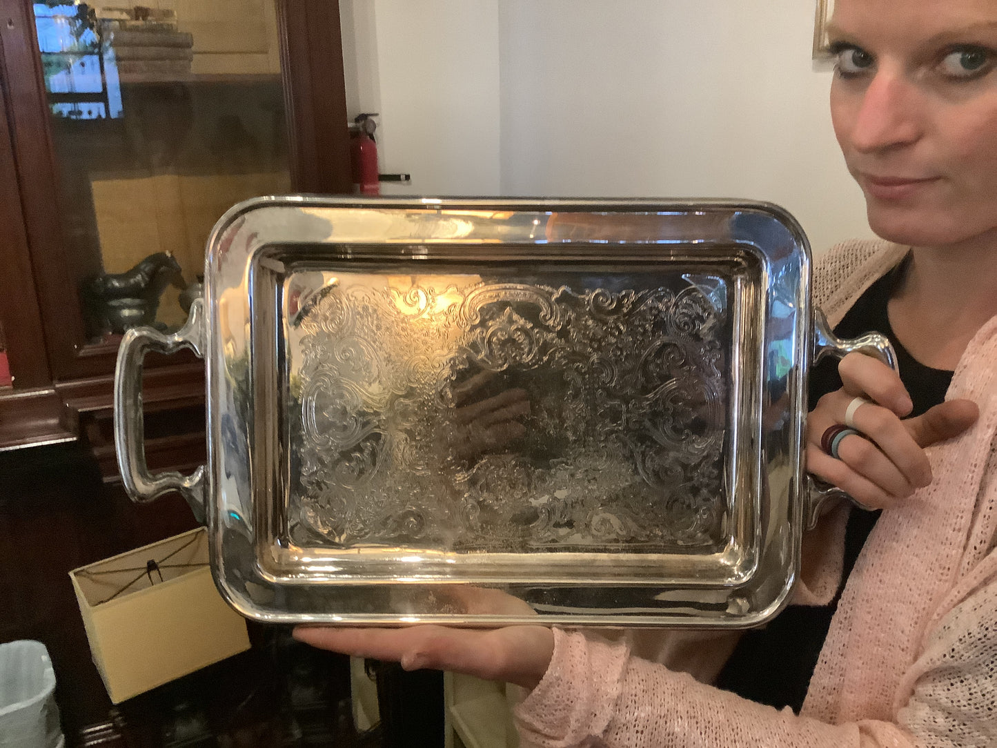 389. Small silverplate tray