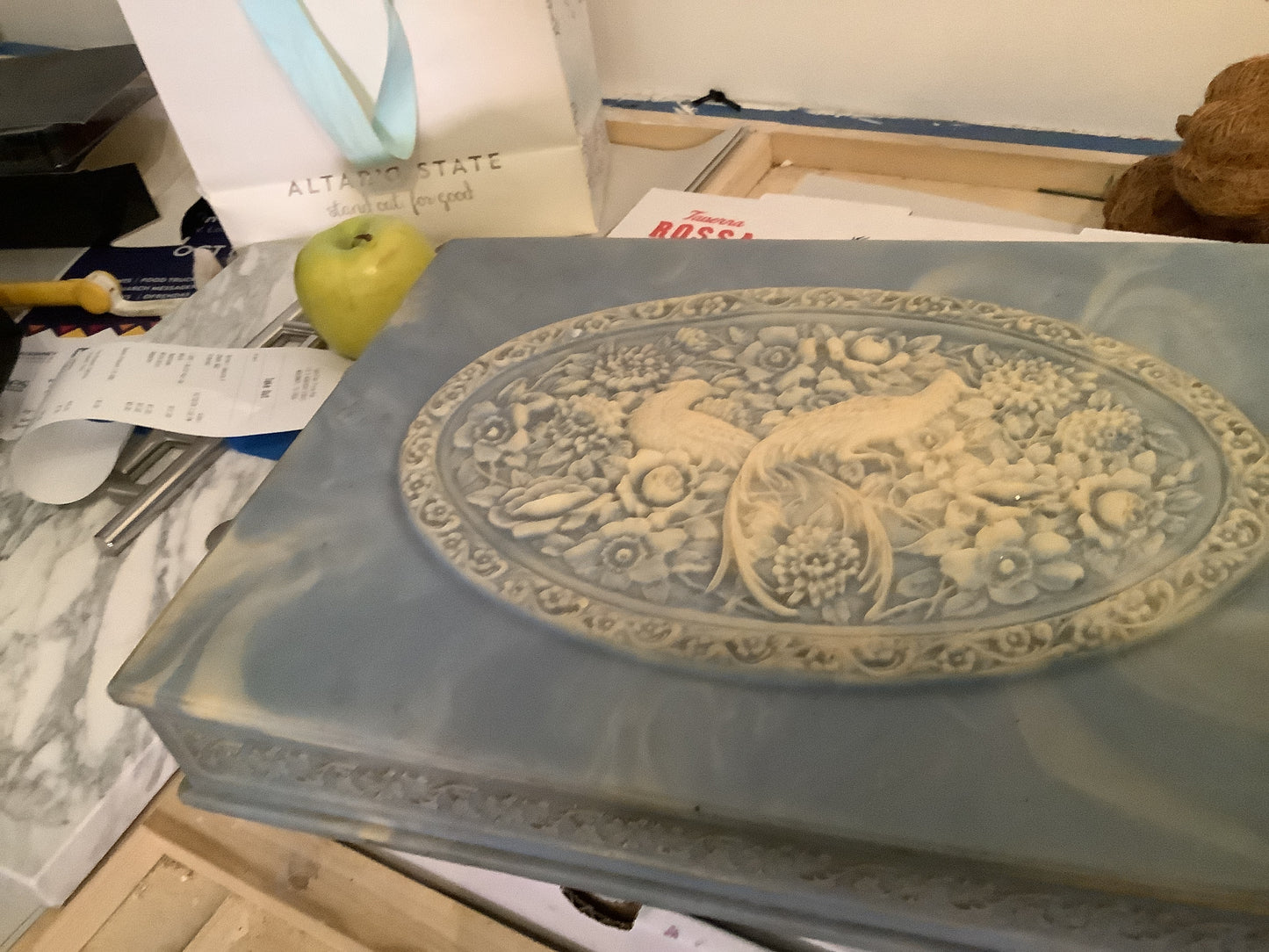 Blue incolay box