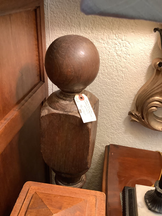 Antique wood newel 50”