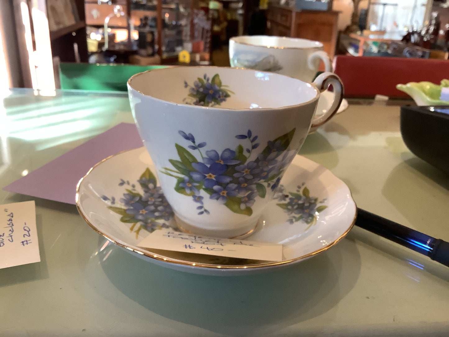 Regency forget me not teacup