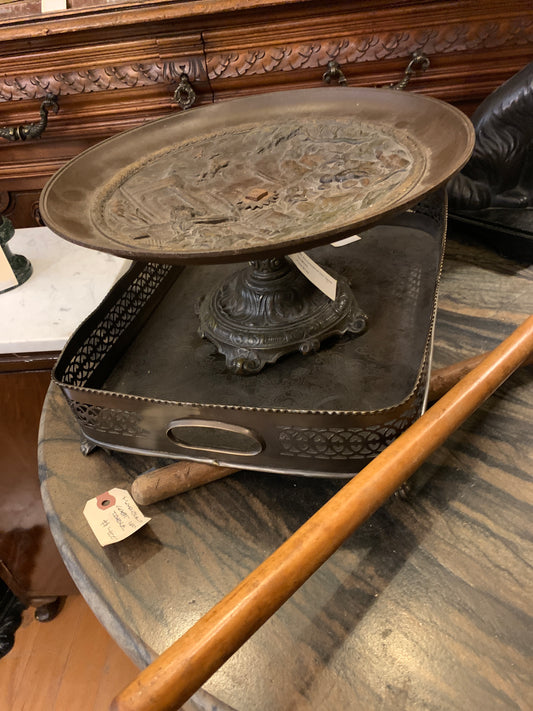 545. Pierced bronze tray