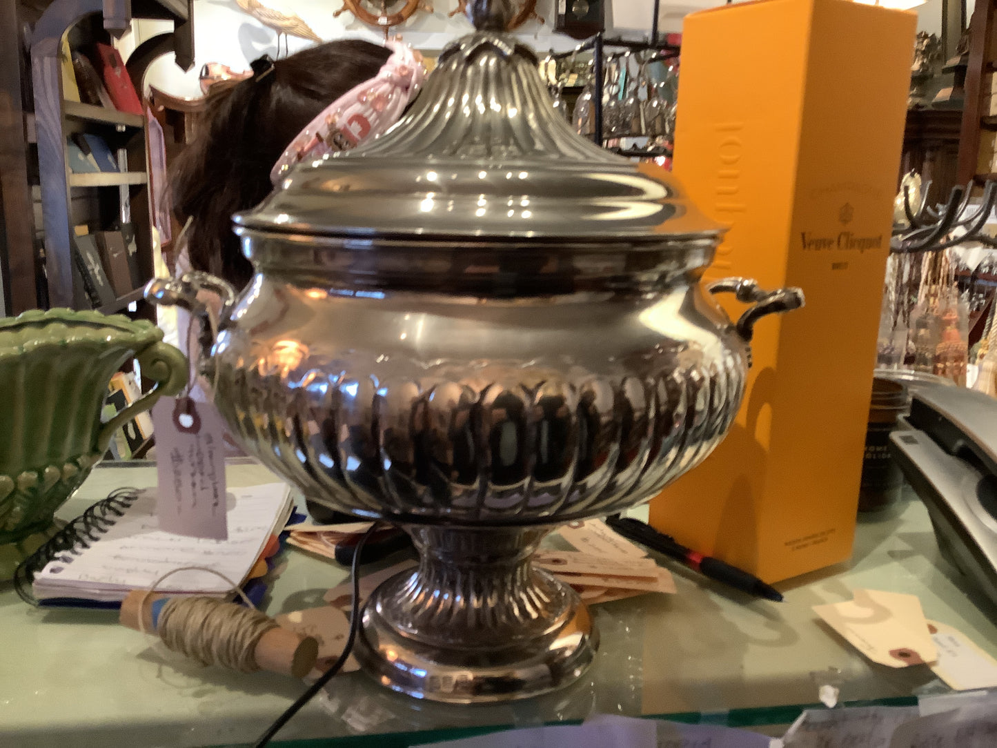 398. Silverplate tureen