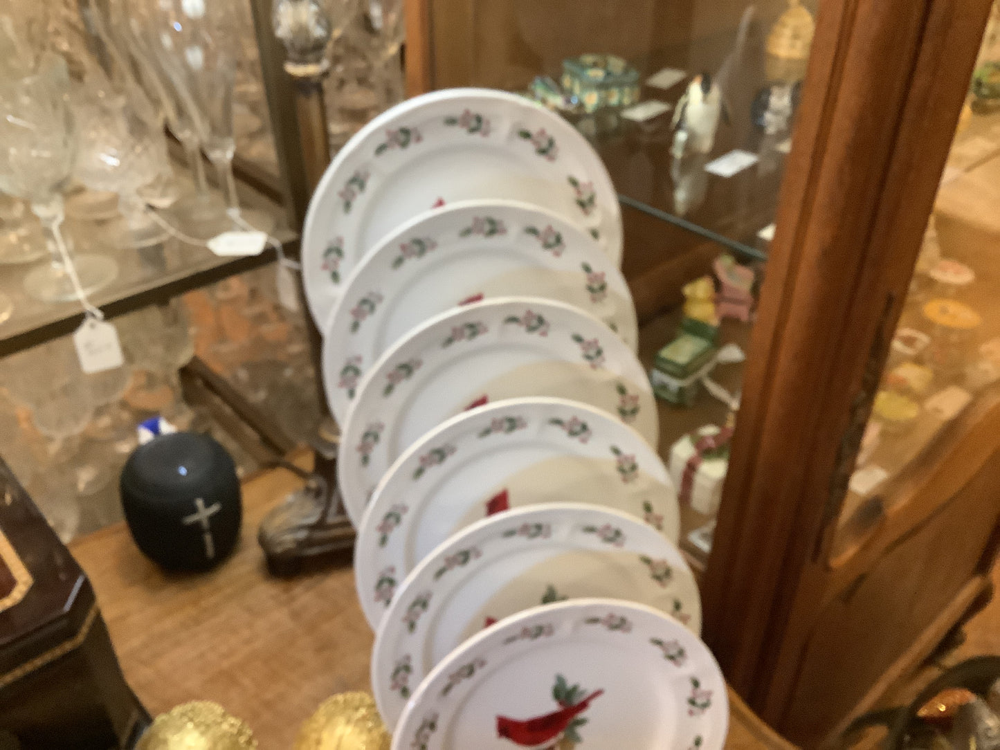 594. Cardinal salad/dessert plates 6