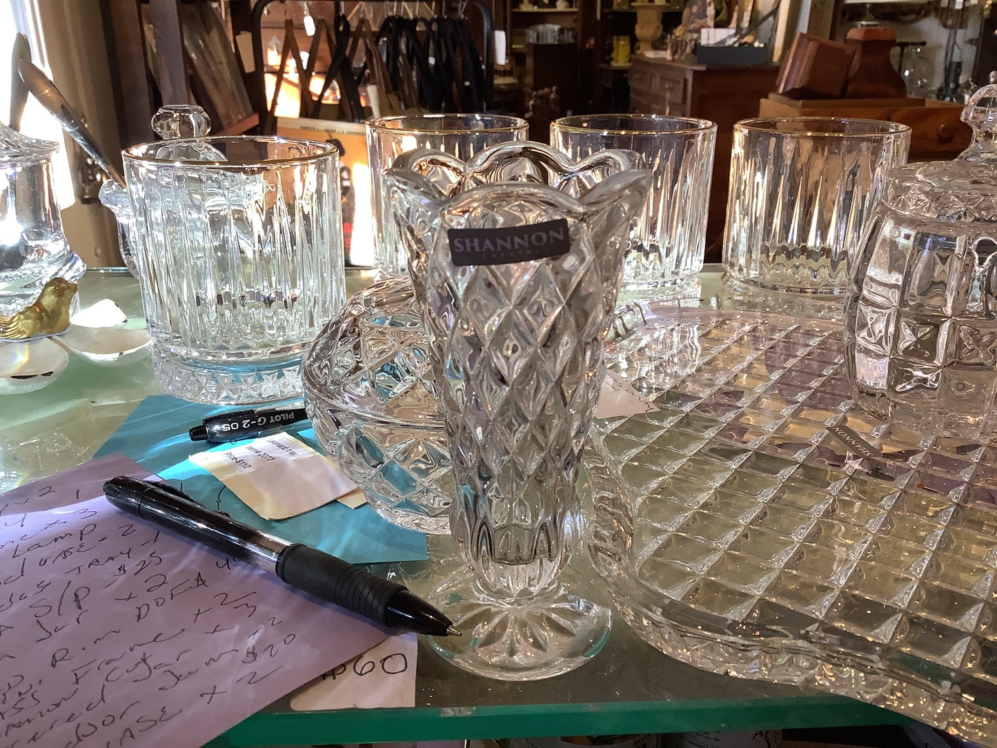 Glass bud vase