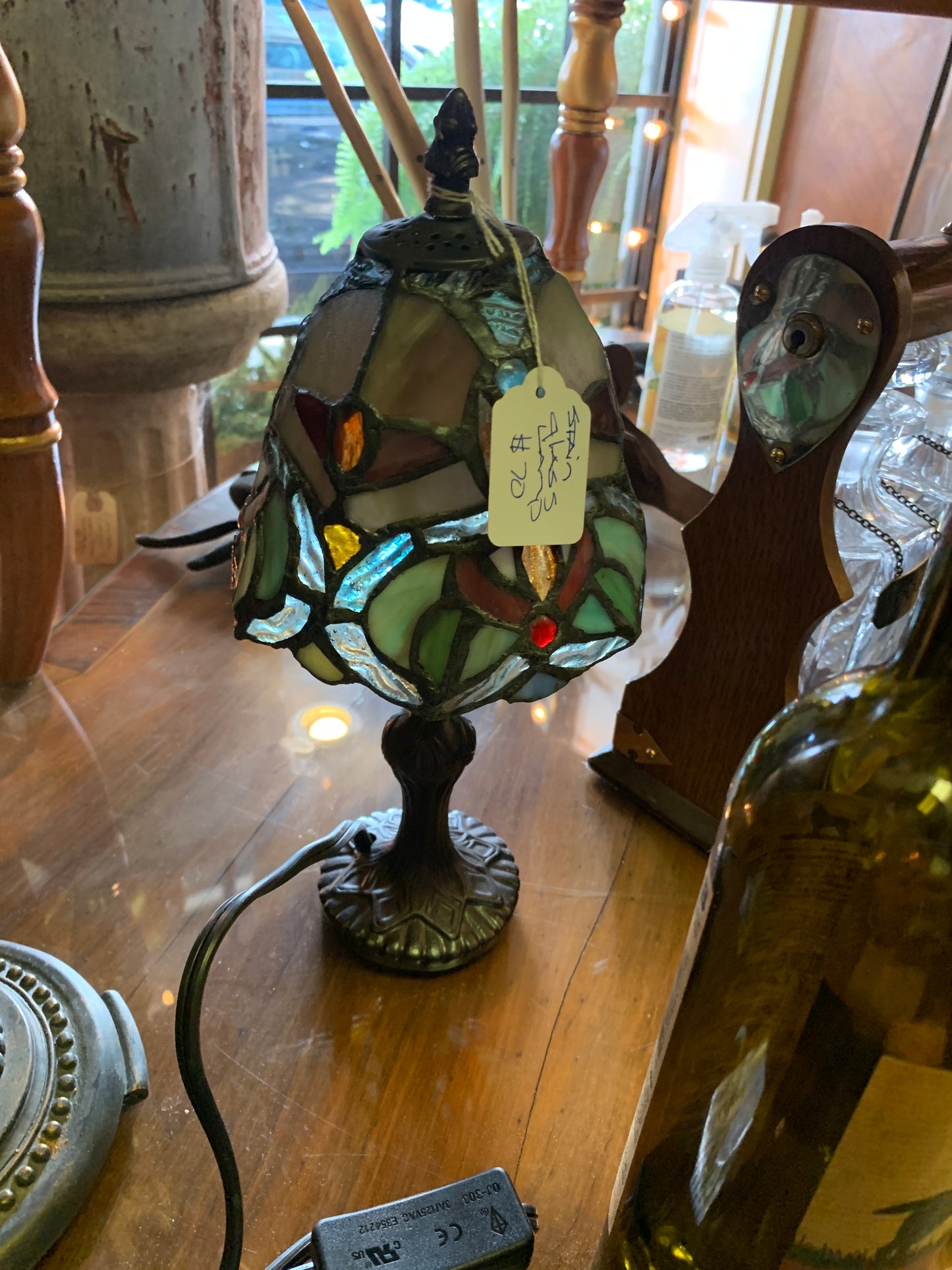 300. Mini stain glass lamp