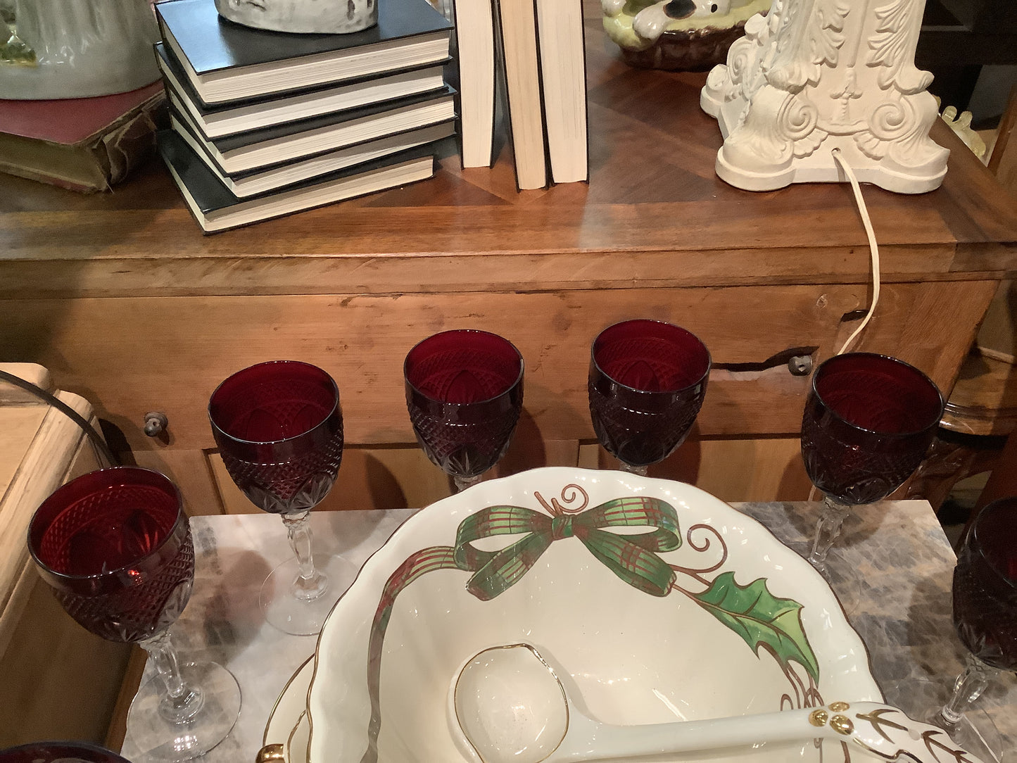 1176. Crystal D’Arques glasses/6