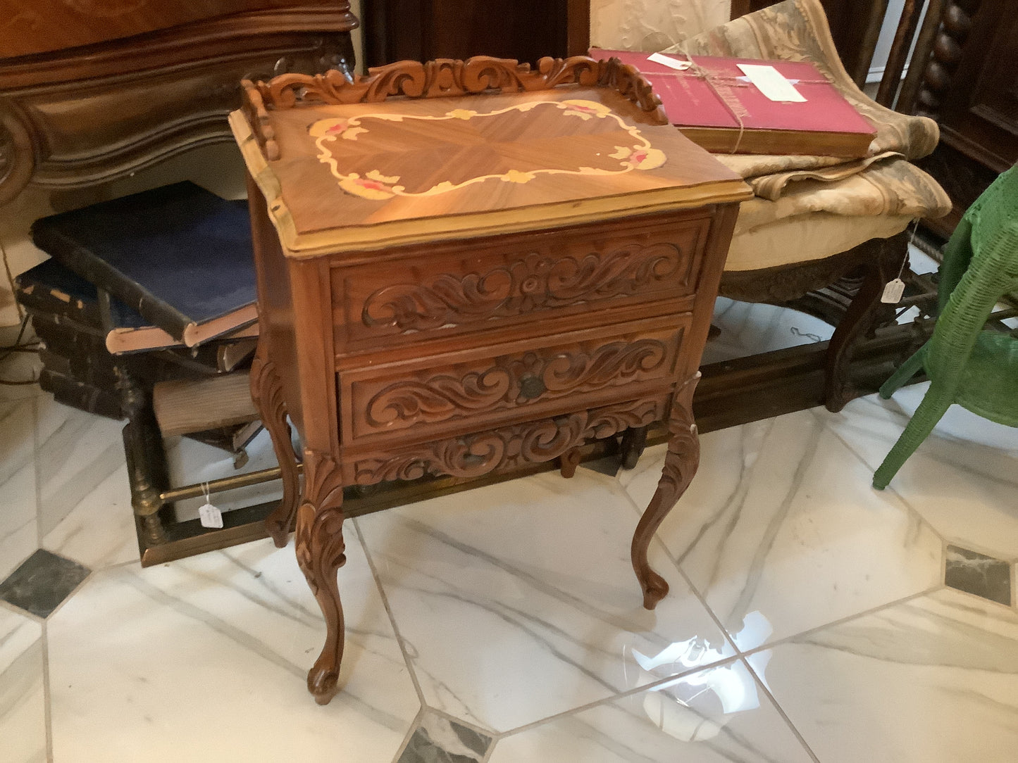 609. Inlaid accent tables
