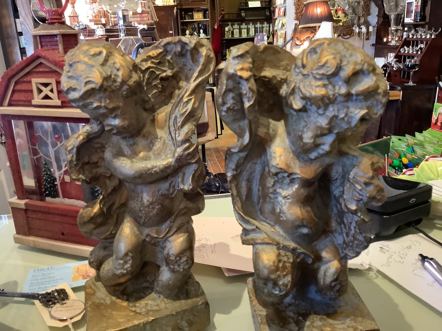 3400. Goldish cherubs