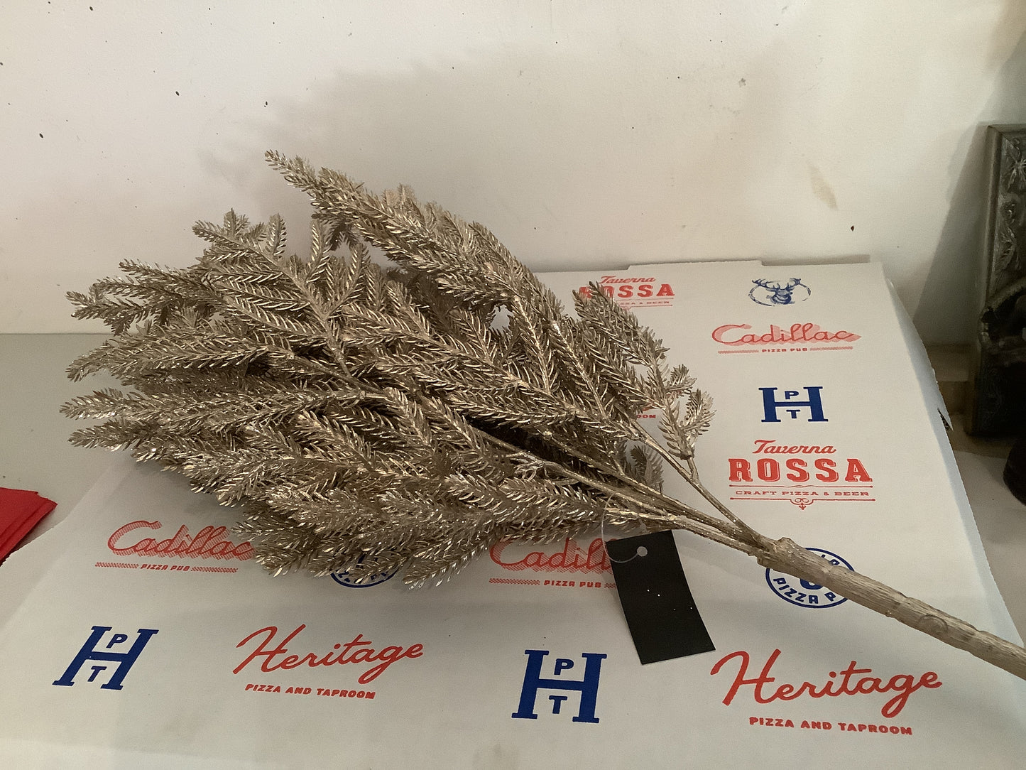 Gold glitter bush
