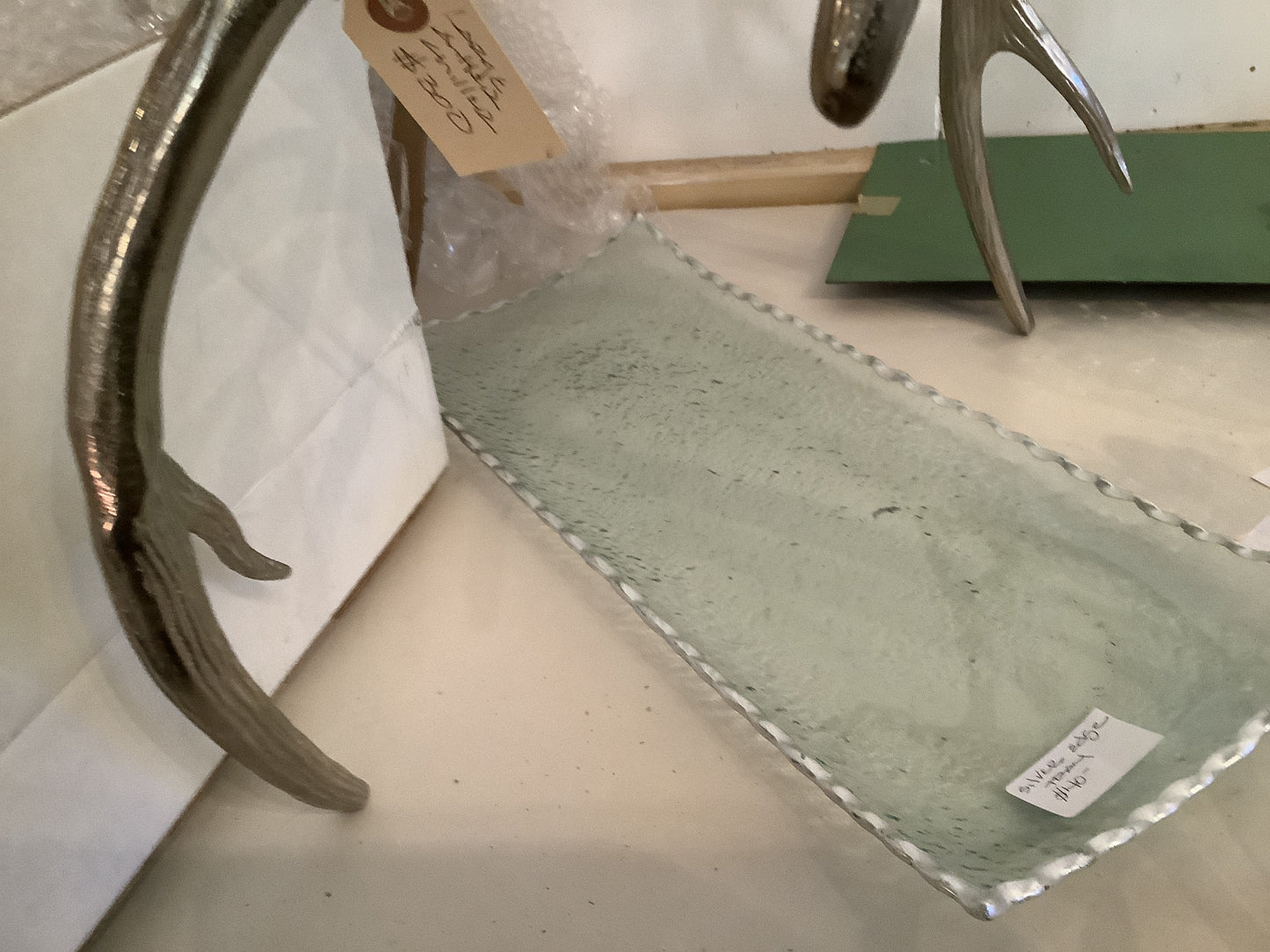 Silver edge tray